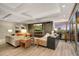 Bright living room with comfortable seating, a fireplace, and large windows offering great views at 7167 E Rancho Vista Dr # 5001, Scottsdale, AZ 85251