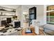 Home office with built-in shelving, a comfortable chair, and an organized workspace at 7167 E Rancho Vista Dr # 5001, Scottsdale, AZ 85251