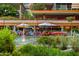 Community outdoor dining area with water feature and fountain at 7167 E Rancho Vista Dr # 5001, Scottsdale, AZ 85251