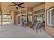 Spacious covered patio featuring elegant outdoor seating perfect for entertaining at 8913 S Forest Ave, Tempe, AZ 85284