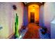 Charming entryway with a decorative cactus and stone path at 10507 S 181St Ave, Goodyear, AZ 85338