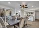 Spacious dining area with a large table, comfortable seating, and access to the coffee bar and kitchen at 1142 E Westchester Dr, Tempe, AZ 85283