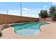 Backyard swimming pool surrounded by a concrete patio and mature landscaping at 13438 N 130Th Ln, El Mirage, AZ 85335
