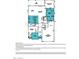 Detailed floorplan showcasing the layout of the home with kitchen, bedrooms, and living spaces at 14837 W Honeysuckle Dr, Surprise, AZ 85387