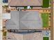 Aerial view of a single-Gathering home featuring a backyard with green lawn and patio set at 19968 W Flower St, Buckeye, AZ 85396