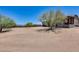 Large backyard with mature trees and views of the surrounding landscape at 30511 N 162Nd Way, Scottsdale, AZ 85262