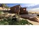 Contemporary desert home with stone and stucco, showcasing a modern design and natural surroundings at 3545 N Vista Way # 404, Buckeye, AZ 85396