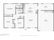 Floorplan shows the layout of the house with dimensions of the rooms and garage at 5133 E Keresan St, Phoenix, AZ 85044