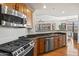 Kitchen with stainless steel appliances and breakfast bar, offering modern convenience and style at 7601 E Indian Bend Rd # 3030, Scottsdale, AZ 85250