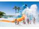 Vibrant water park with slides and splash bucket, perfect for Gathering fun and recreation at 8683 S 165Th Ave, Goodyear, AZ 85338