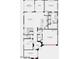 Layout of the first floor with a large great room and kitchen area at 10205 W Weldon Ave, Avondale, AZ 85392
