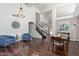 Bright living room with vaulted ceilings, hardwood floors, and stylish decor at 10723 N 118Th Way, Scottsdale, AZ 85259