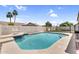 Sparkling pool surrounded by a backyard perfect for relaxation and outdoor enjoyment at 1320 E Scott Ave, Gilbert, AZ 85234