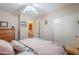 Bedroom featuring a bed, dresser, and ensuite bathroom access at 1520 N Milly Pl, Casa Grande, AZ 85122