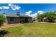 Green backyard with grass and patio area at 161 S Maple St, Chandler, AZ 85226