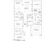 Detailed floor plan showcasing open-concept living areas, spacious bedrooms, and a three-car garage layout at 17403 W Swayback Pass, Surprise, AZ 85387