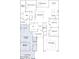 Detailed floor plan showcasing the layout, including bedrooms, kitchen, living areas, and garage at 17411 W Swayback Pass, Surprise, AZ 85387