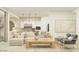 Spacious living room with an open layout, neutral decor, and modern furnishings at 17411 W Swayback Pass, Surprise, AZ 85387