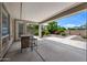 Covered patio with views of landscaped backyard at 19242 W Pasadena Ave, Litchfield Park, AZ 85340
