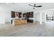 Bright, open kitchen with a large center island and plenty of counter space at 812 E Summerside Rd, Phoenix, AZ 85042