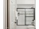 Clean bathroom featuring a glass-enclosed shower and neutral decor at 8787 E Mountain View Rd # 2100, Scottsdale, AZ 85258