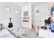 Neutral bedroom with whimsical accents includes a modern desk and a fun basketball hoop at 10006 E Rotation Dr, Mesa, AZ 85212