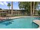 Community pool featuring palm trees and landscaping around the apartment complex at 1111 E Turney Ave # 3, Phoenix, AZ 85014