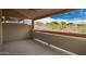 Spacious covered balcony with desert views and a ceiling fan at 12642 N Mountainside Dr # B, Fountain Hills, AZ 85268