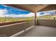 Spacious covered balcony with mountain views, desert landscape, and blue skies at 12642 N Mountainside Dr # B, Fountain Hills, AZ 85268