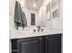 Bathroom vanity with a white countertop and dark blue cabinets at 12642 N Mountainside Dr # B, Fountain Hills, AZ 85268