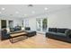 A stylish living area with doors to the outside at 3429 E Coolidge St, Phoenix, AZ 85018