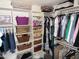 Well-organized walk-in closet with shelving and hanging space for clothing and accessories at 3726 W Campo Bello Dr, Glendale, AZ 85308