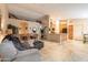 Open-concept living space with a seamless flow from living room to kitchen, perfect for entertaining at 490 W Encinas St, Gilbert, AZ 85233