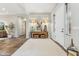 Bright foyer featuring neutral walls, modern decor, and striking tile floors with a patterned rug at 7503 S Roanoke St, Gilbert, AZ 85298