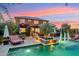 Backyard pool and lounge area offering a private retreat with a covered patio, perfect for relaxation at 7503 S Roanoke St, Gilbert, AZ 85298