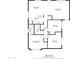 Detailed floor plan showcasing the layout of this 1308 sq ft home, including the living room, kitchen, and bedrooms at 8315 E Devonshire Ave, Scottsdale, AZ 85251