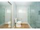 Bright bathroom featuring a glass-enclosed shower at 909 W San Mateo Ct, Gilbert, AZ 85233