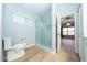 Bathroom with a glass-enclosed shower at 909 W San Mateo Ct, Gilbert, AZ 85233