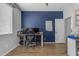 This office features a clean desk and wooden floor at 1405 S Honeysuckle Cir, Gilbert, AZ 85296