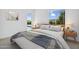 The Primary bedroom boasts a beautiful view of the pool at 24138 S 220Th St, Queen Creek, AZ 85142