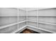 Walk-in pantry with plenty of shelving and beautiful wood-look tile at 24138 S 220Th St, Queen Creek, AZ 85142