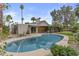 Inviting backyard pool and patio area, perfect for relaxation and entertaining in this charming home at 2916 S Revere Cir, Mesa, AZ 85210
