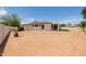 Expansive backyard featuring a covered patio and potential for landscaping and outdoor living at 2994 E Mahogany Pl, Chandler, AZ 85249