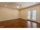 Bonus room featuring recessed lighting, a ceiling fan and French doors at 3133 E Claire Dr, Phoenix, AZ 85032