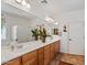 Bathroom with a long vanity and dual sinks at 31716 N Poncho Ln, San Tan Valley, AZ 85143