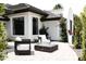 Comfortable outdoor seating area with a modern fire pit, perfect for relaxing and entertaining at 5 E Oakwood Hills Dr, Chandler, AZ 85248