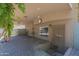 Covered patio with paved flooring and security door at 533 N Cobblestone St, Gilbert, AZ 85234