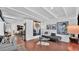 Tastefully furnished living room featuring art, beams, and cozy seating at 5714 N 11Th St, Phoenix, AZ 85014