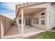 Large, covered back patio featuring neutral paint, concrete flooring, and beautiful natural light at 636 E Redondo Dr, Gilbert, AZ 85296