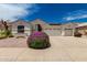 Charming single-story home with a three-car garage, desert landscaping, and beautiful flowering bushes at 710 W Cherrywood Dr, Chandler, AZ 85248
